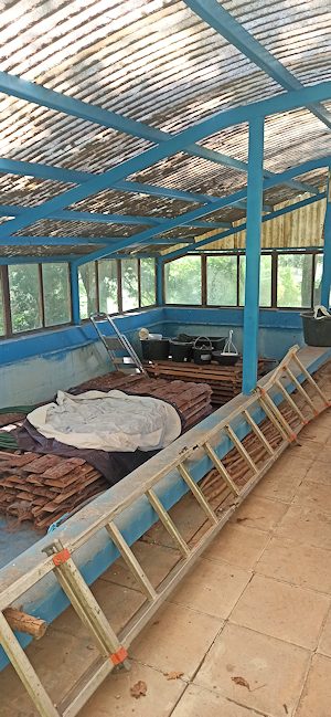 Poolhaus auf dem Gartengrundstck