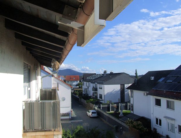 Blick vom Balkon der Wohnung