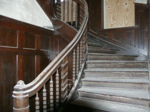 Treppenaufgang der Villa